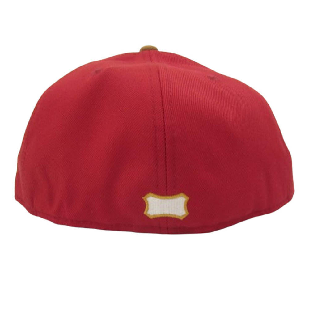 STANDARD CALIFORNIA スタンダードカリフォルニア NEW ERA ニューエラ SD フチ金 ロゴ 帽子 レッド系 7 1/2【中古】
