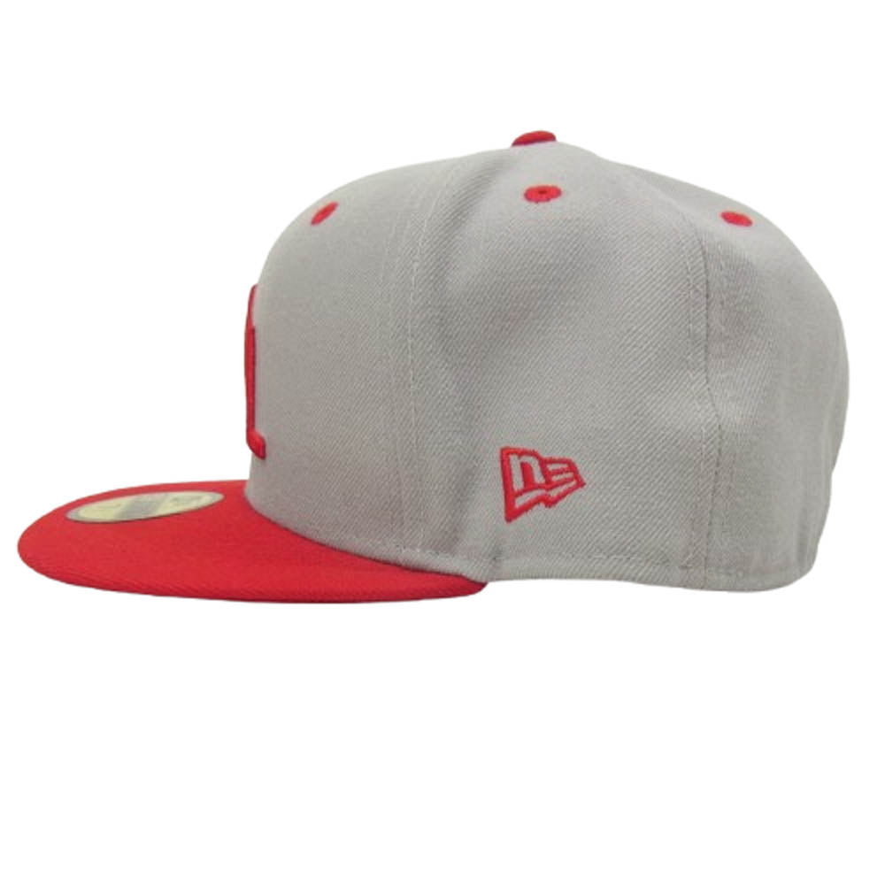 STANDARD CALIFORNIA スタンダードカリフォルニア NEW ERA ニューエラ CAL ロゴ つば赤 帽子 グレー系【中古】