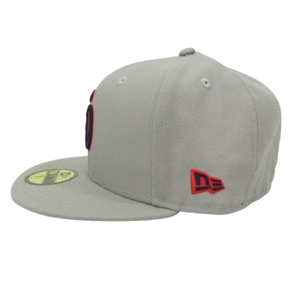 STANDARD CALIFORNIA スタンダードカリフォルニア NEW ERA ニューエラ SD フチ赤 ロゴ 帽子 グレー系 7 1/2【中古】