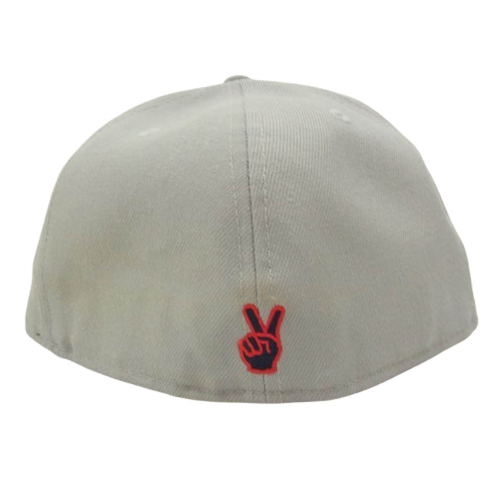 STANDARD CALIFORNIA スタンダードカリフォルニア NEW ERA ニューエラ SD フチ赤 ロゴ 帽子 グレー系 7 1/2【中古】