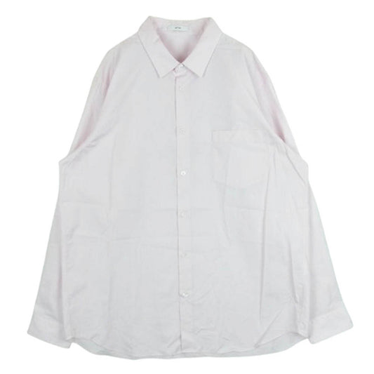 ATON エイトン 8003794 GIZA BROAD STANDARD SHIRTS スタンダード 長袖 シャツ コットン 日本製 ピンク系 06【中古】