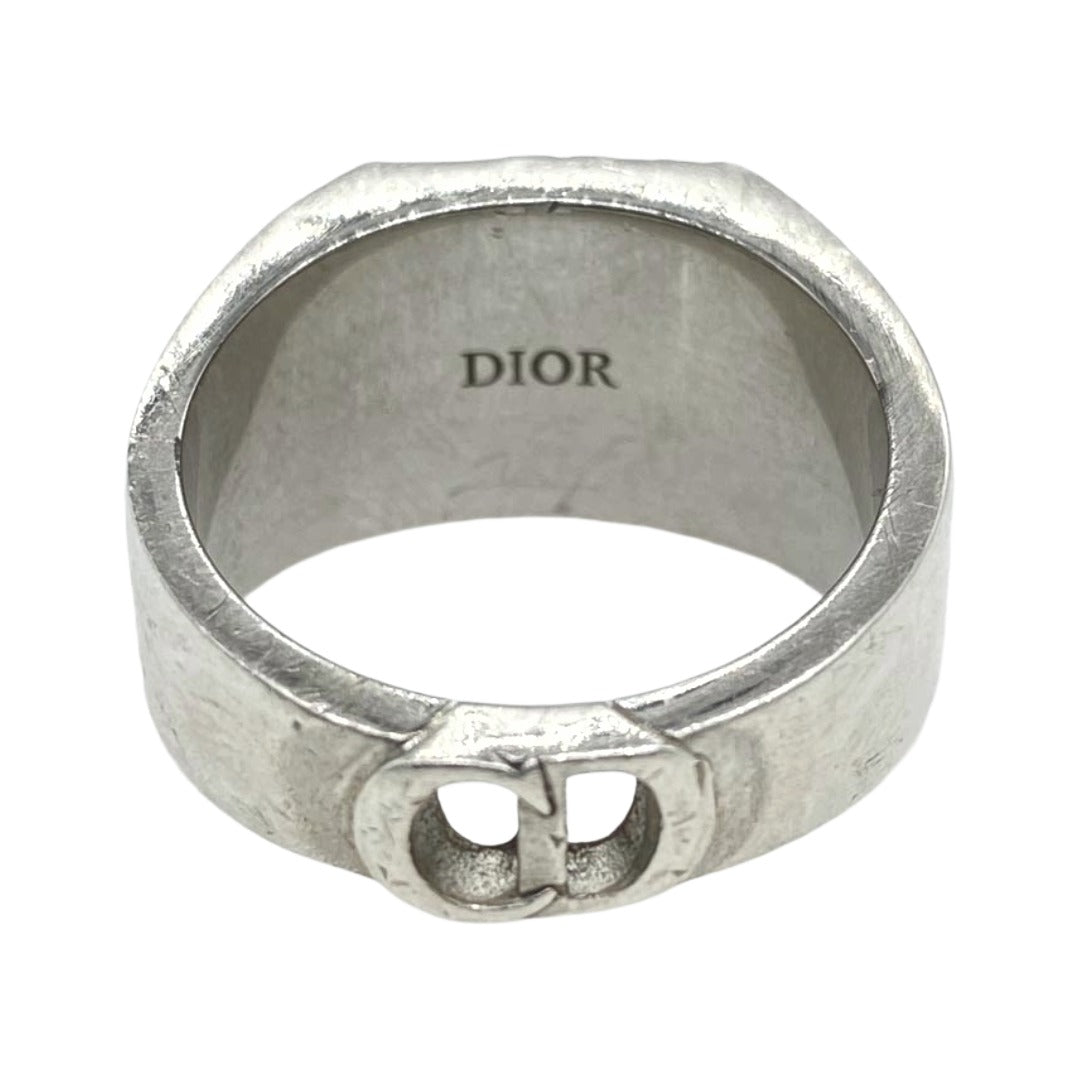 Dior ディオール オブリーク シグネット リング シルバー系 16.5号【中古】