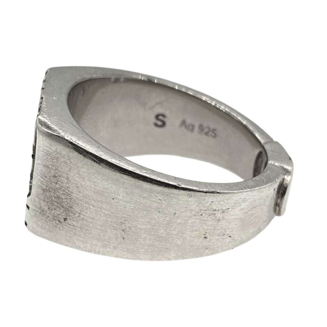 Dior ディオール オブリーク シグネット リング シルバー系 16.5号【中古】