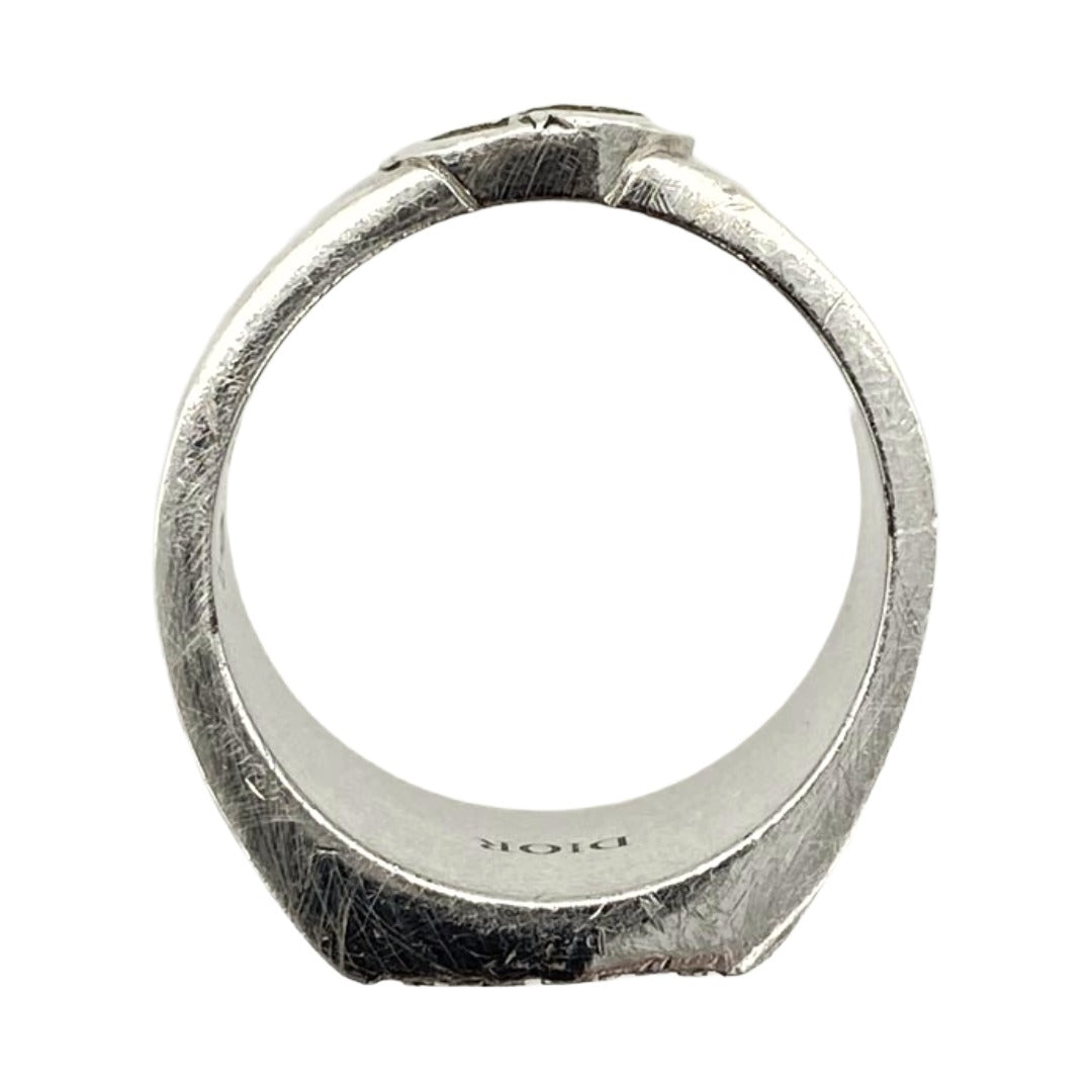 Dior ディオール オブリーク シグネット リング シルバー系 16.5号【中古】