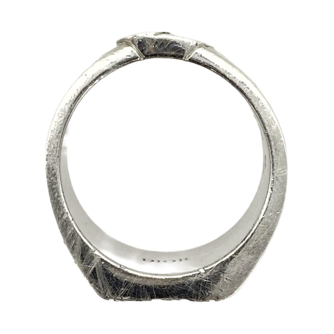 Dior ディオール オブリーク シグネット リング シルバー系 16.5号【中古】