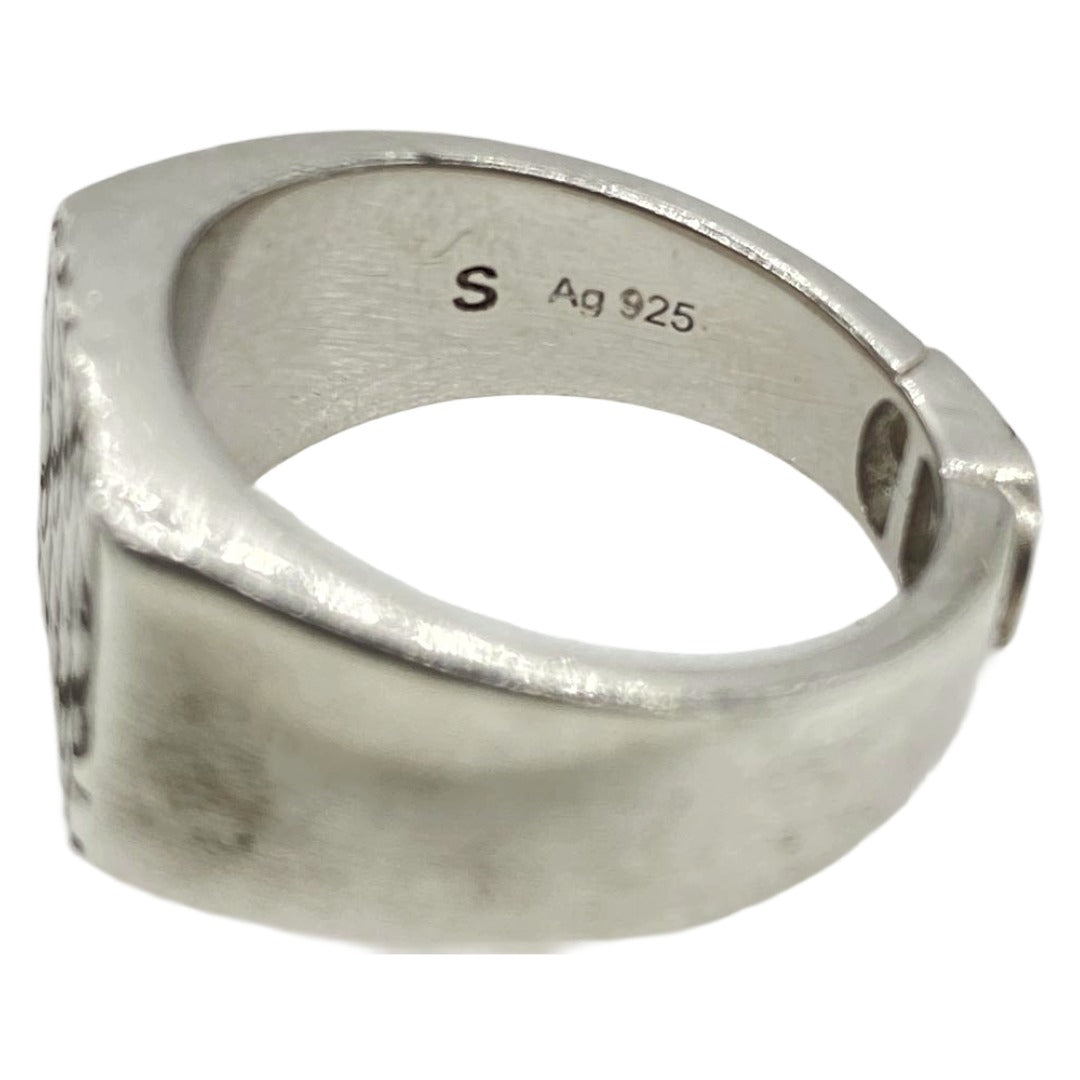 Dior ディオール オブリーク シグネット リング シルバー系 16.5号【中古】