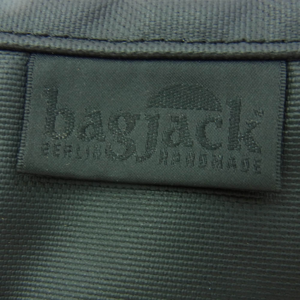 bagjack SQUARE POACH スクエアポーチ ハイグロッシー製 ブラック系【中古】