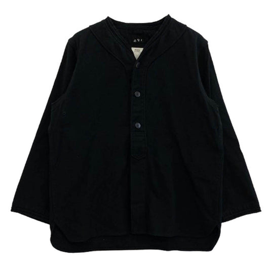 VISVIM ビズビム 19SS 0119105011013 DUGOUT SHIRT L/S シルク混 ダグアウト ベースボール シャツ ブラック系 1【中古】