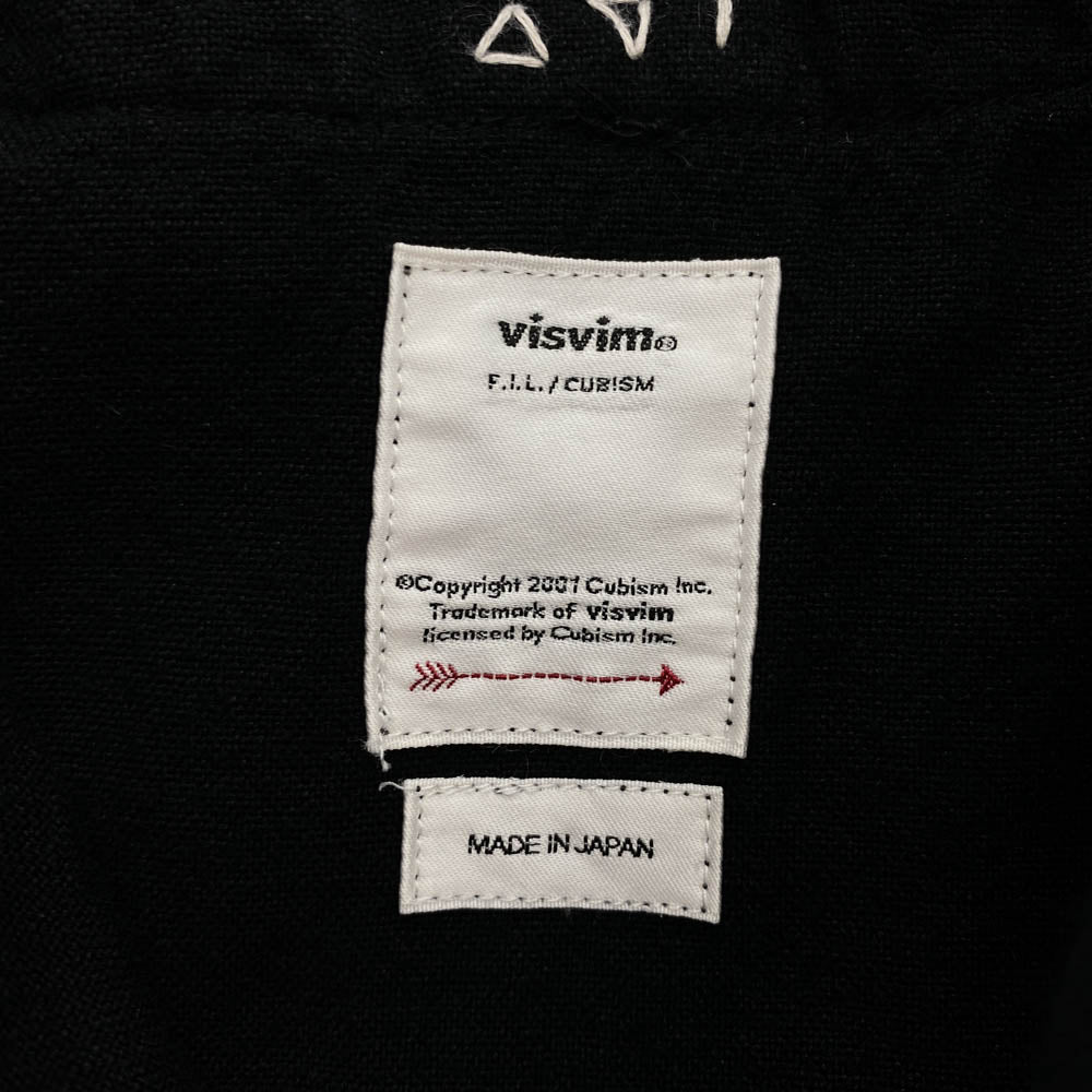 VISVIM ビズビム 19SS 0119105011013 DUGOUT SHIRT L/S シルク混 ダグアウト ベースボール シャツ ブラック系 1【中古】