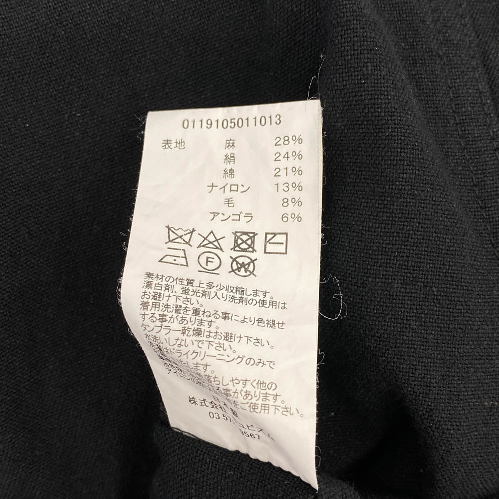 VISVIM ビズビム 19SS 0119105011013 DUGOUT SHIRT L/S シルク混 ダグアウト ベースボール シャツ ブラック系 1【中古】