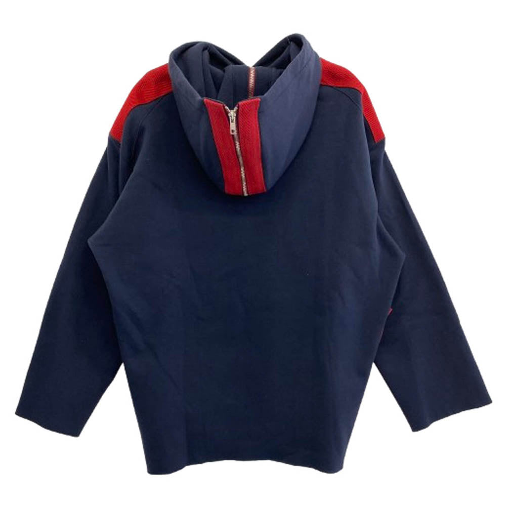 16AW 16AW-T001 プルオーバー フードジップ フーディ パーカー ネイビー系 2【中古】