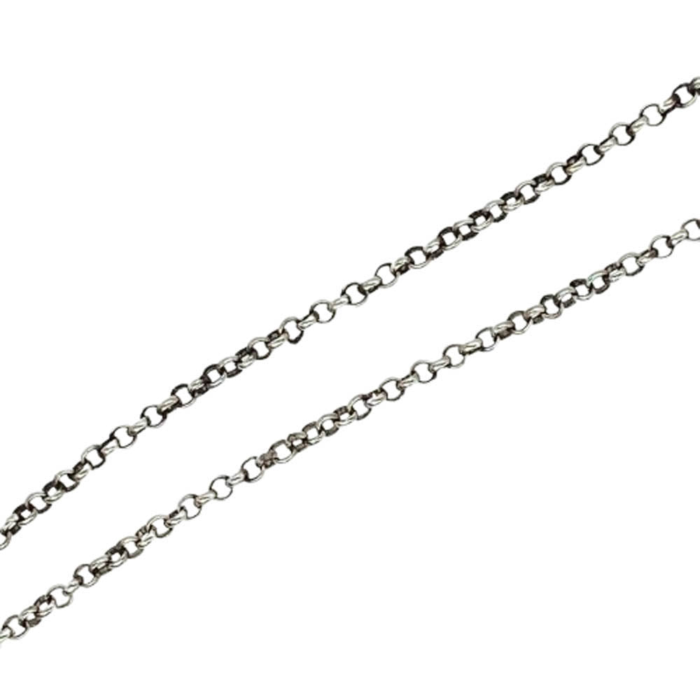 CHROME HEARTS クロムハーツ（原本有） NECKCHAIN 24INCH 24インチ ロール チェーン ネックレス シルバー系【中古】