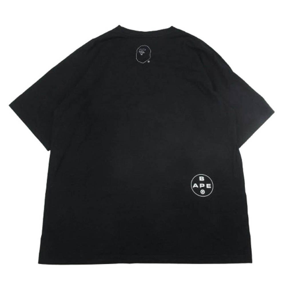 A BATHING APE アベイシングエイプ 21SS 001TEH301075X Ghost 2 Relaxed Fit Tee プリント Tシャツ ブラック系 L【中古】