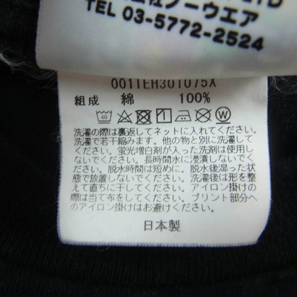 A BATHING APE アベイシングエイプ 21SS 001TEH301075X Ghost 2 Relaxed Fit Tee プリント Tシャツ ブラック系 L【中古】