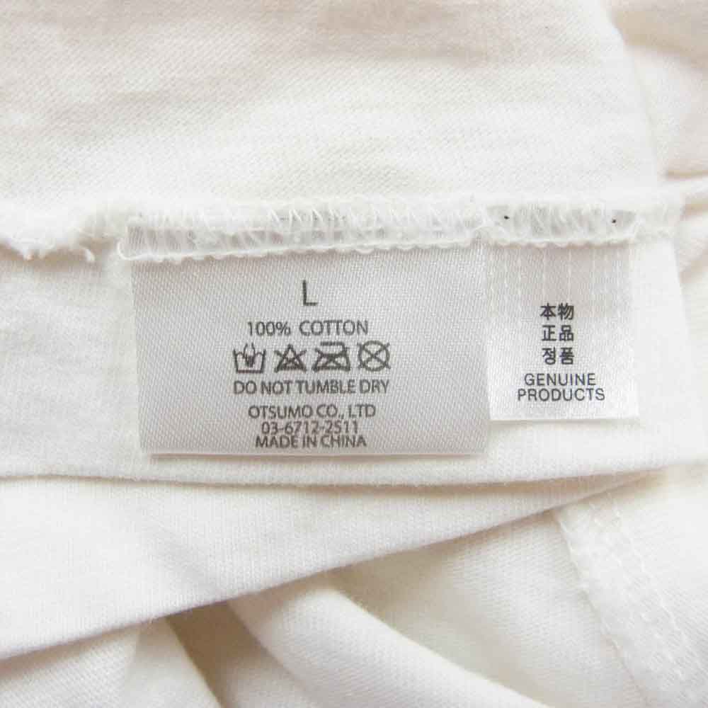 HUMAN MADE ヒューマンメイド DAILY S/S T-SHIRT ハート ロゴ プリント デイリー 半袖 Tシャツ ホワイト系 L【中古】