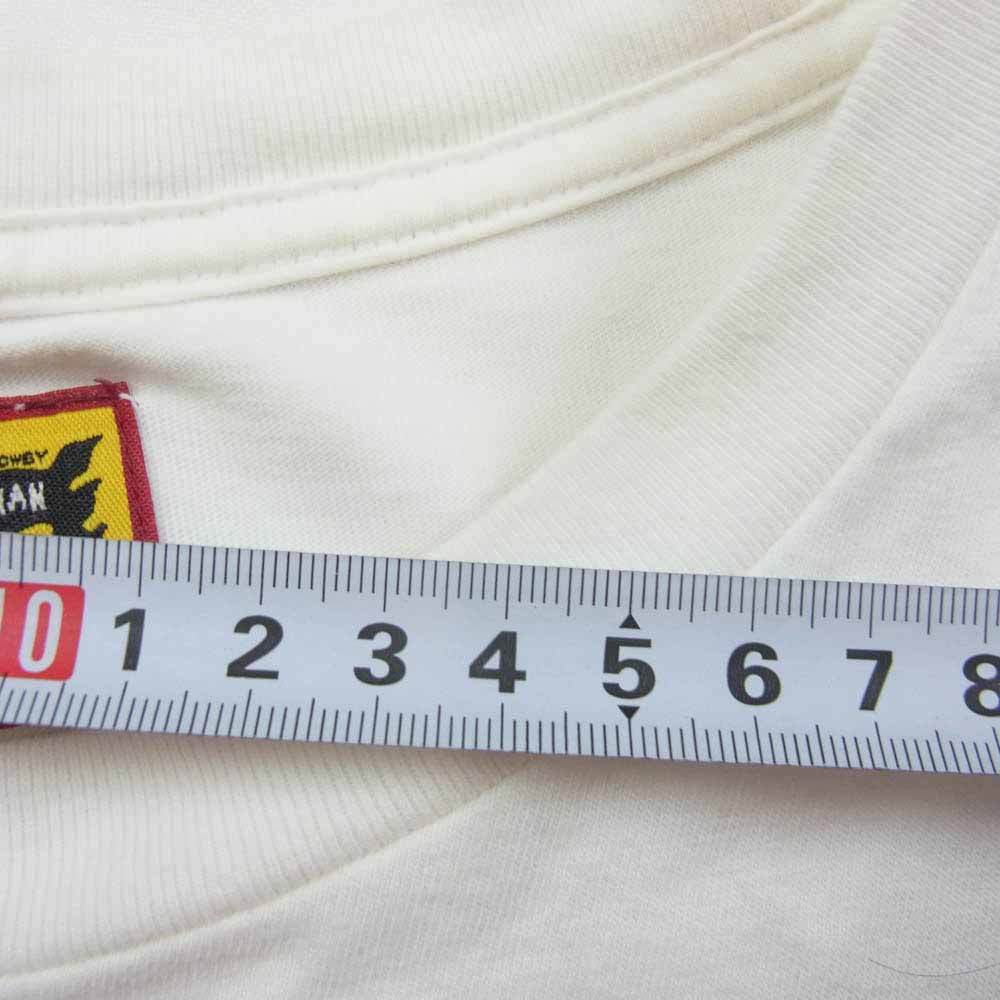 HUMAN MADE ヒューマンメイド DAILY S/S T-SHIRT ハート ロゴ プリント デイリー 半袖 Tシャツ ホワイト系 L【中古】