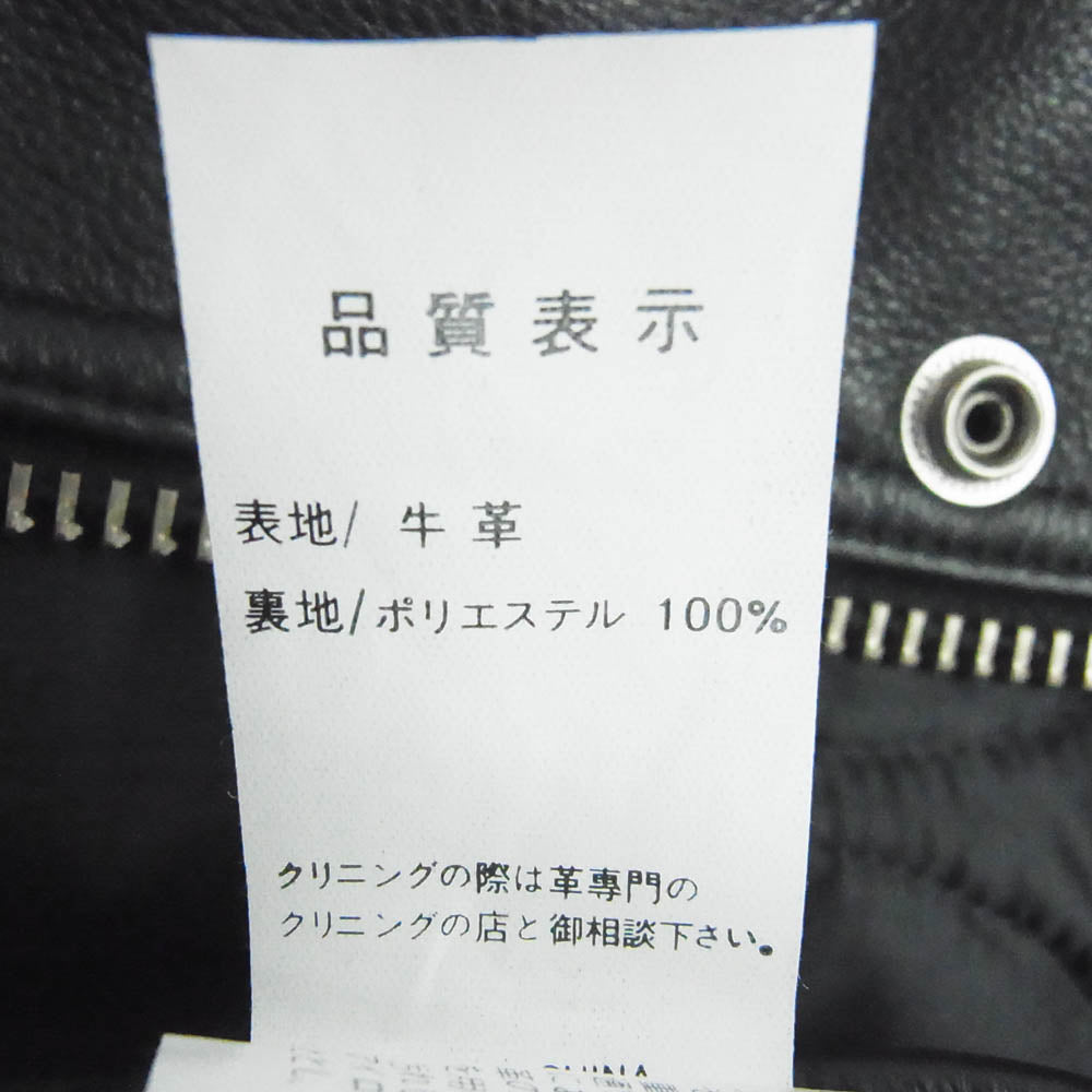 KADOYA カドヤ K'S LEATHER BBJ-2 G-1 レザー フライト ボマー ジャケット ブラック系 L【中古】