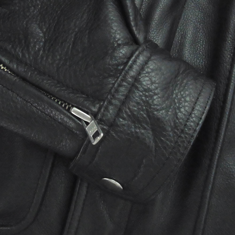 KADOYA カドヤ K'S LEATHER BBJ-2 G-1 レザー フライト ボマー ジャケット ブラック系 L【中古】