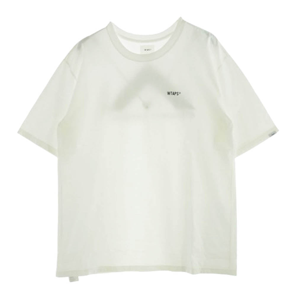 WTAPS ダブルタップス 21SS 40PCT UPARMORED TEE バックプリント Tシャツ 半袖カットソー ホワイト系 04【中古】