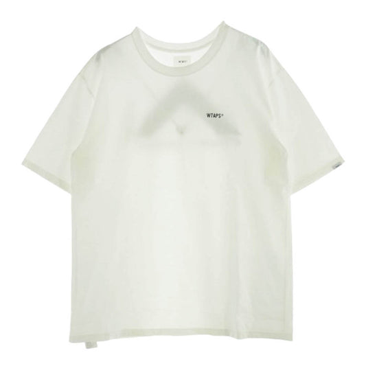 WTAPS ダブルタップス 21SS 40PCT UPARMORED TEE バックプリント Tシャツ 半袖カットソー ホワイト系 04【中古】