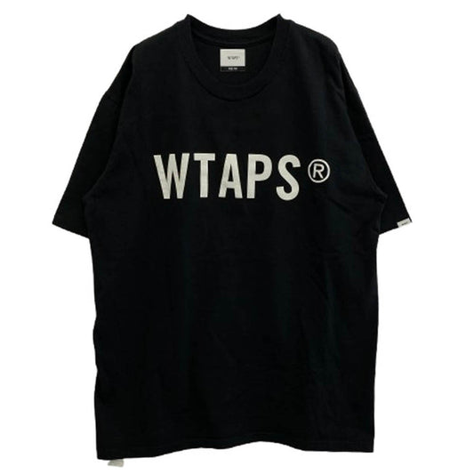WTAPS ダブルタップス 20AW WTVUA TEE ロゴプリント Tシャツ 半袖カットソー ブラック系 X 04【中古】