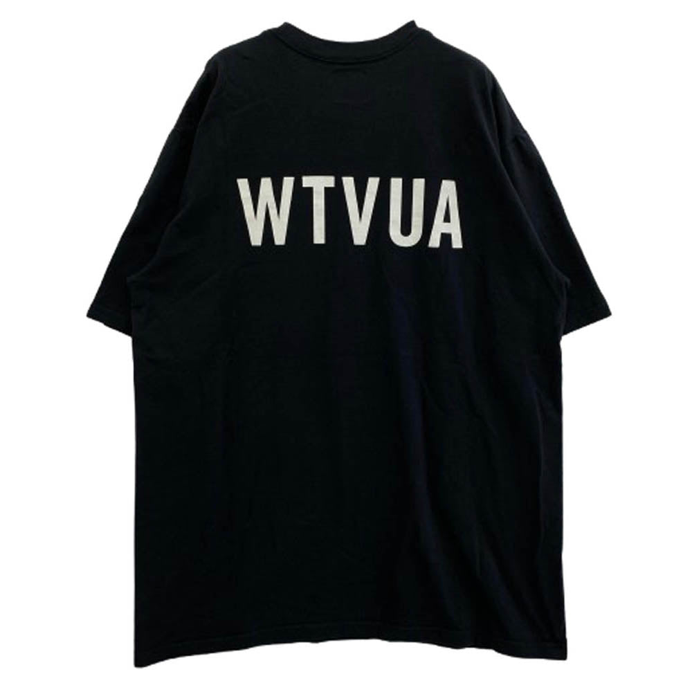WTAPS ダブルタップス 20AW WTVUA TEE ロゴプリント Tシャツ 半袖カットソー ブラック系 X 04【中古】