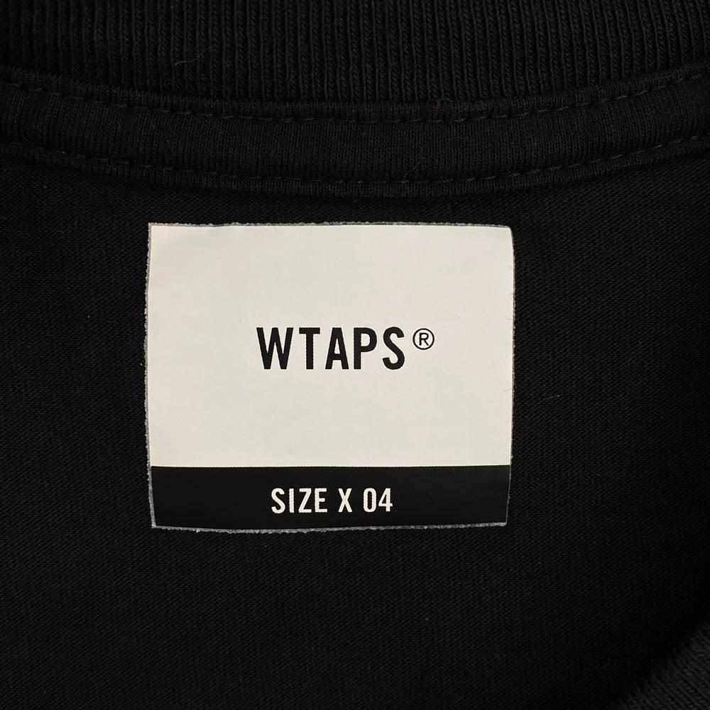 WTAPS ダブルタップス 20AW WTVUA TEE ロゴプリント Tシャツ 半袖カットソー ブラック系 X 04【中古】