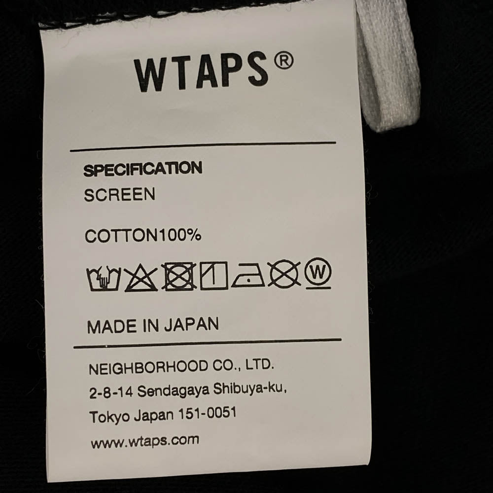 WTAPS ダブルタップス 20AW WTVUA TEE ロゴプリント Tシャツ 半袖カットソー ブラック系 X 04【中古】