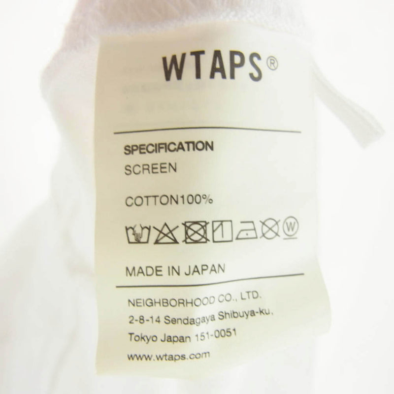 WTAPS ダブルタップス 21AW VIBES SCREEN L/S TEE ロゴプリント ロング