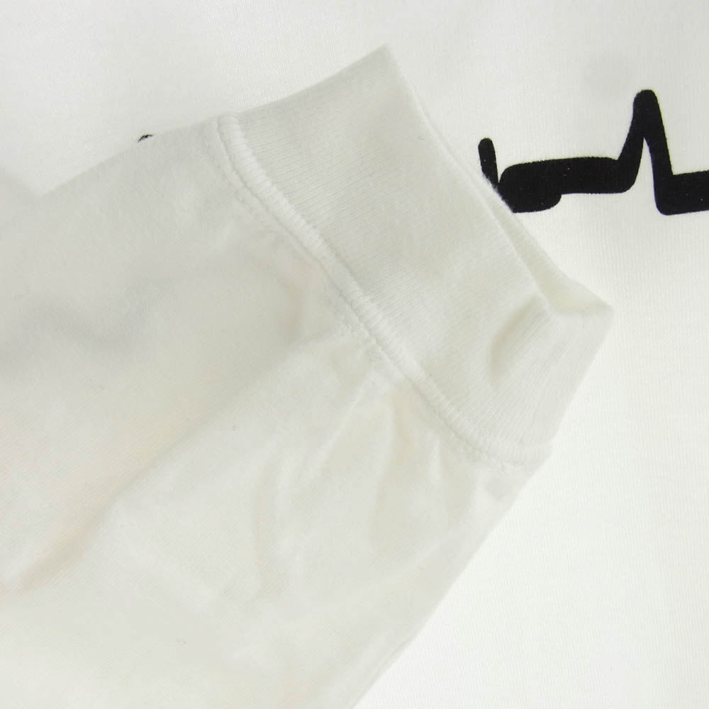 WTAPS ダブルタップス 21AW VIBES SCREEN L/S TEE ロゴプリント ロングスリーブTシャツ 長袖カットソー ホワイト系 03【中古】