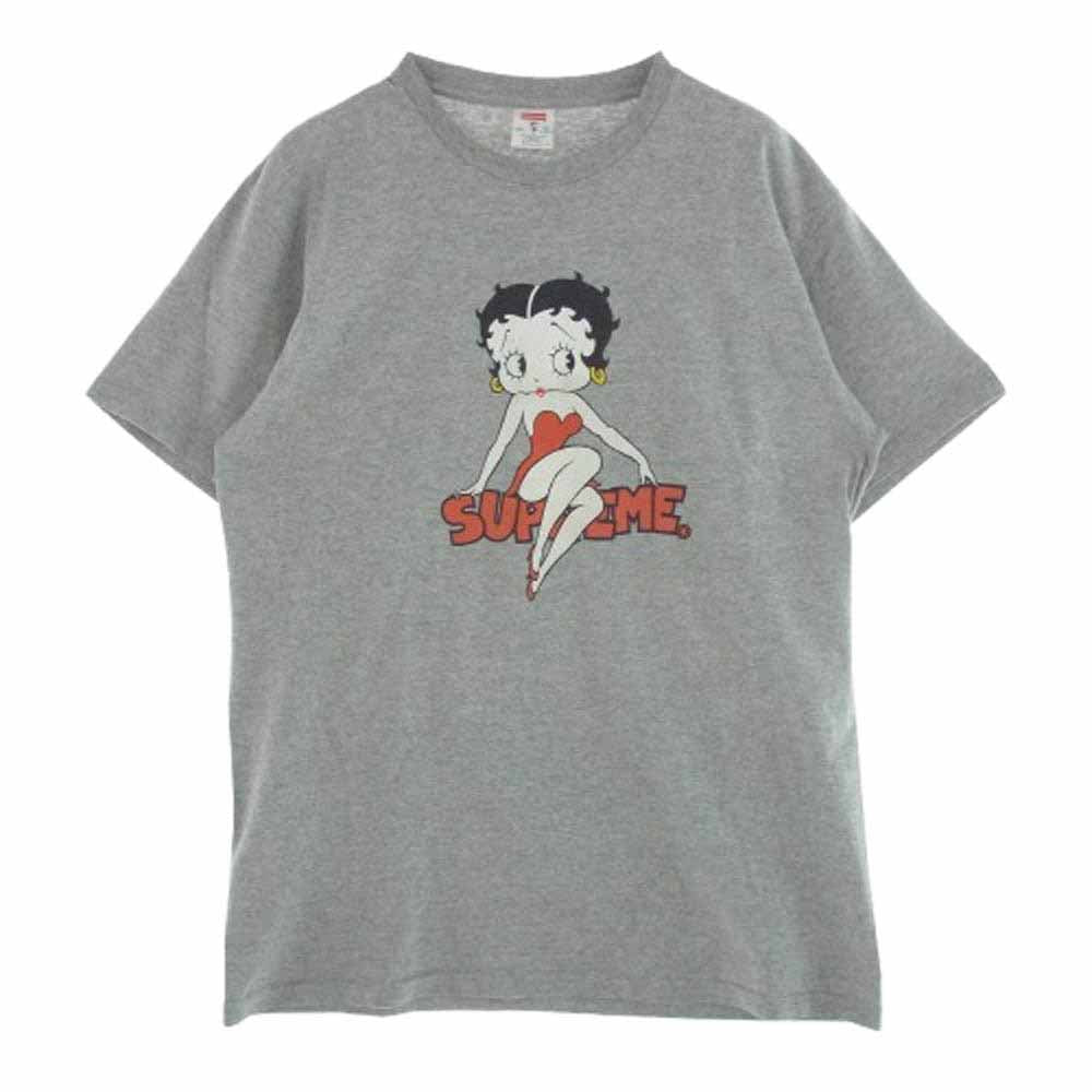 Supreme シュプリーム 16SS Betty Boop Tee ベティブープ プリント Tシャツ 半袖カットソー グレー系 L【中古】