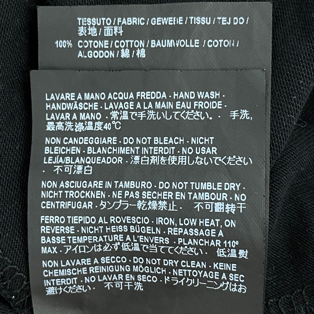 BALENCIAGA バレンシアガ 17AW 486032 TWK28 CAMPAIGN LOGO TEE キャンペーンロゴプリント Tシャツ 半袖カットソー ブラック系 XS【中古】