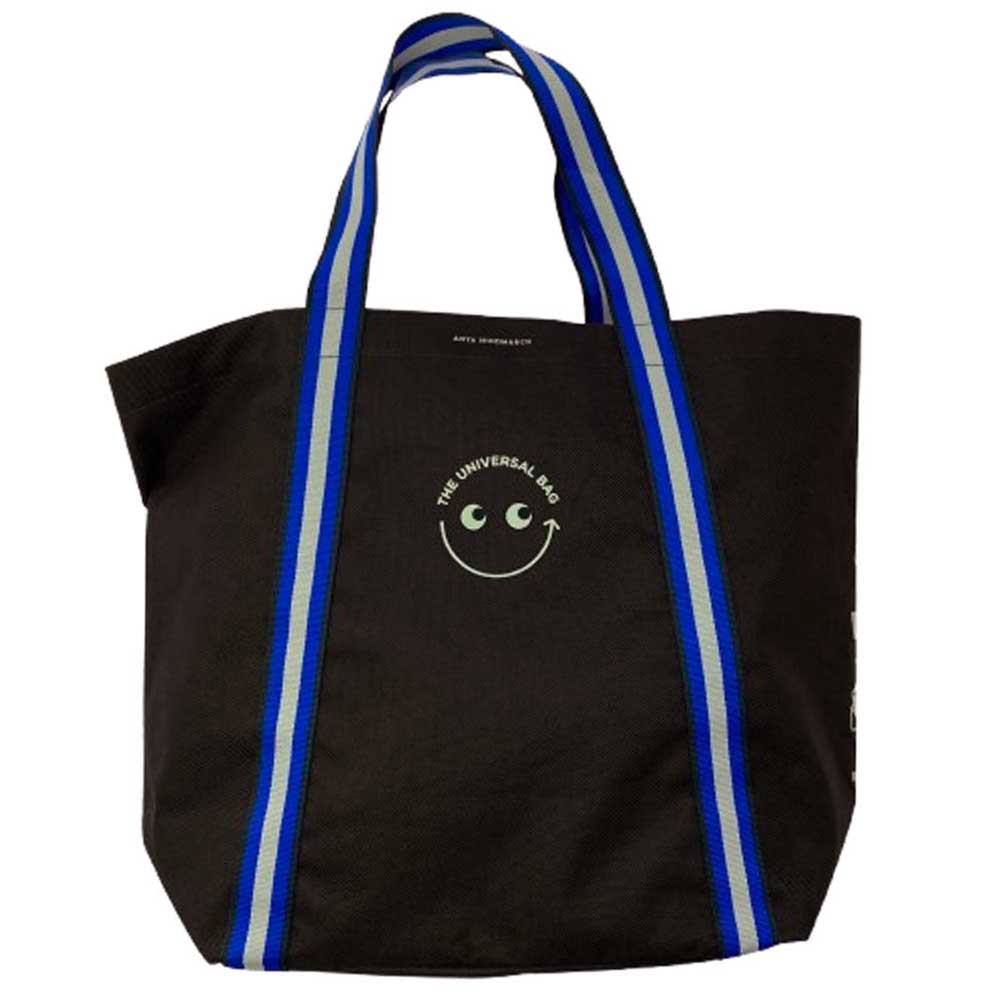 アニヤハインドマーチ THE UNIVERSAL BAG ユニバーサル ビッグ トートバッグ ダークブラウン系【美品】【中古】