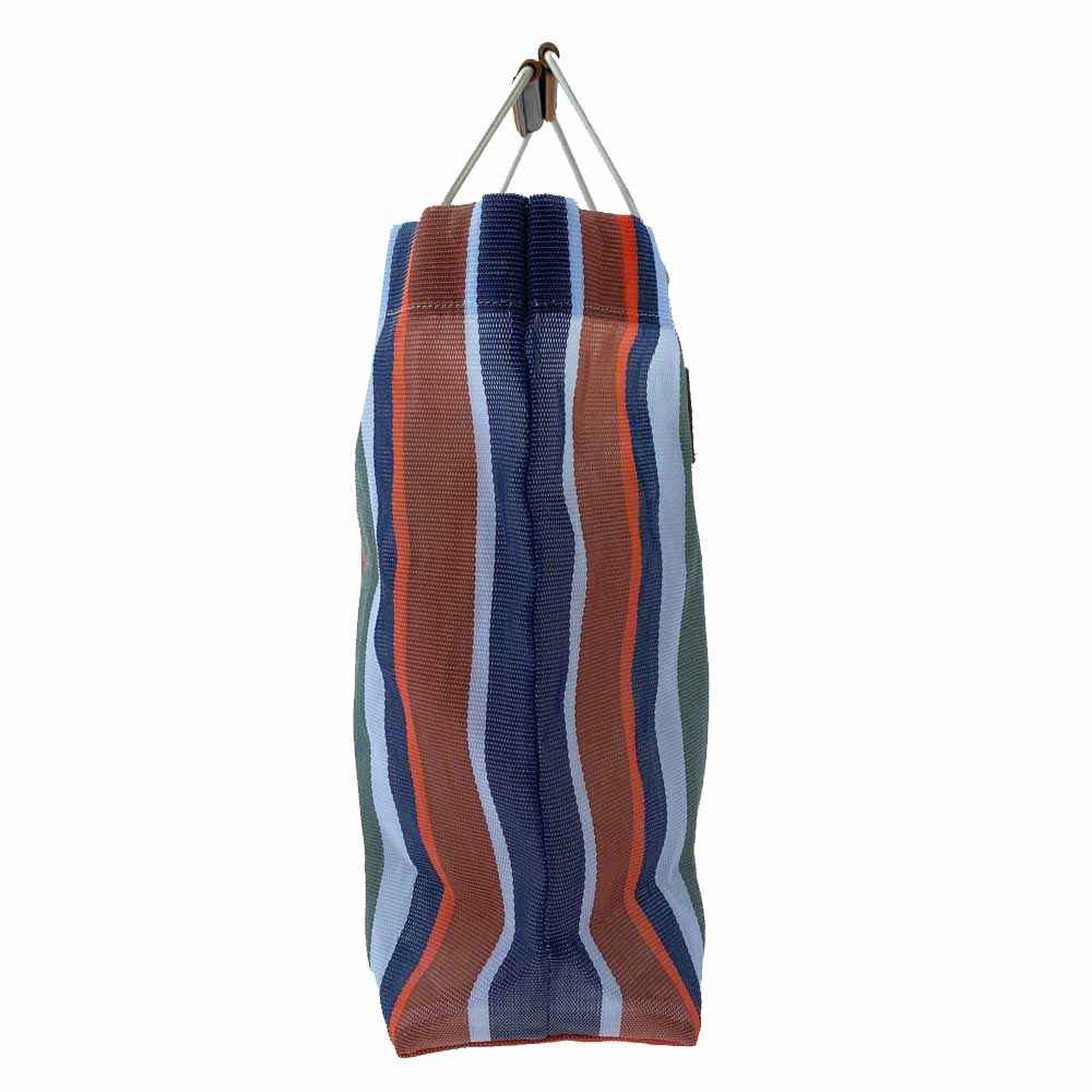 MARNI マルニ FLOWER CAFE フラワーカフェ ストライプ メッシュ トート バッグ マルチカラー系【中古】