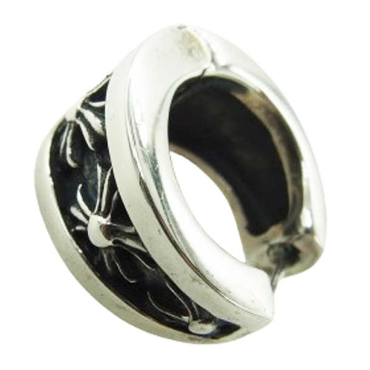 CHROME HEARTS クロムハーツ（原本無） NARROW V-BAND CHX ナロー Vバンド ピアス シルバー系【中古】