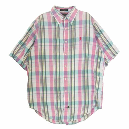 RALPH LAUREN ラルフローレン POLO COUNTRY ポロカントリー マドラスチェック ボタンダウン チェック シャツ マルチカラー系 M【中古】