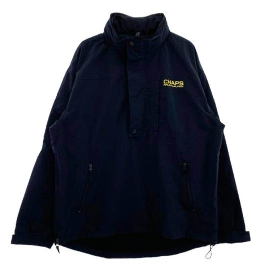 RALPH LAUREN ラルフローレン CHAPS ロゴ刺繍アノラックパーカー ブルゾン ブラック系 M【中古】