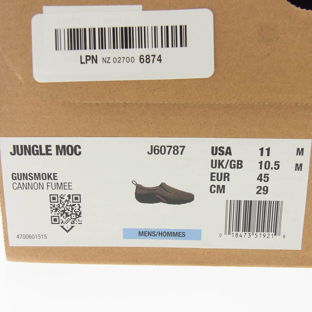 MERRELL メレル J60787 ungle Moc Gun Smoke ジャングルモック ガン スモーク ブラウン系 29cm【美品】【中古】