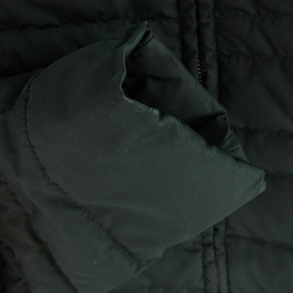 MONCLER モンクレール 国内正規品 スープリームスタグ 裏地ロゴワッペン総柄 フード付き ダウンジャケット ブラック系【中古】