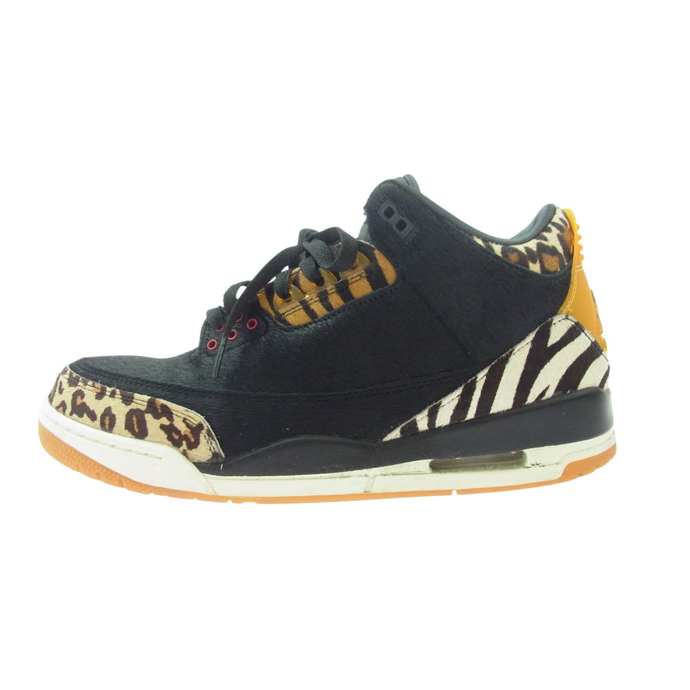 NIKE ナイキ CK4344-002 Air Jordan 3 Retro SE Animal Instinct Safari エアジョーダン 3 レトロ SE アニマル インスティンクト サファリ ブラック系 29cm【中古】