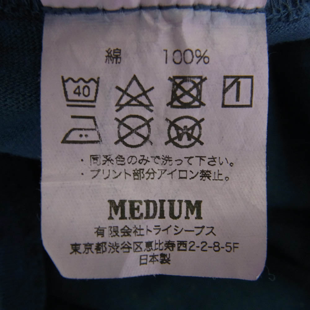 STANDARD CALIFORNIA スタンダードカリフォルニア HEAVYWEIGHT BOX LOGO T ボックスロゴ 半袖 Tシャツ ネイビー系 M38-40【中古】