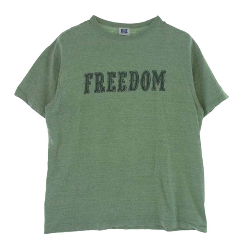 STANDARD CALIFORNIA スタンダードカリフォルニア SD 88/12 LOGO T SD LTD FREEDOM ロゴ バインダーネック Tシャツ グリーン系 XL【中古】