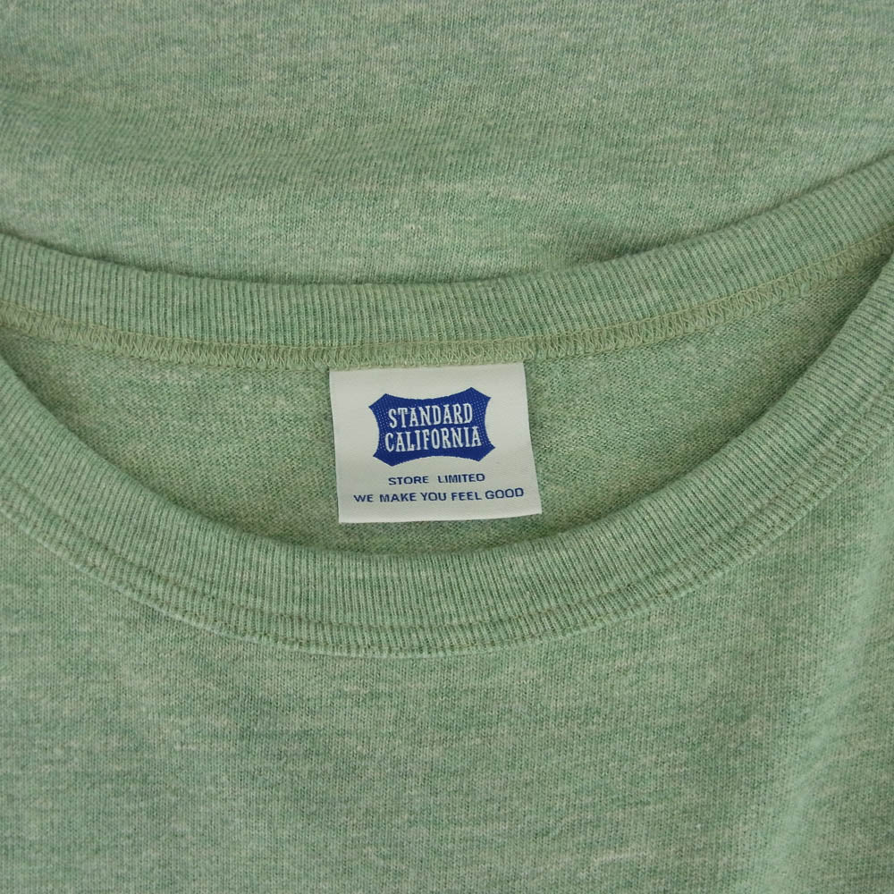 STANDARD CALIFORNIA スタンダードカリフォルニア SD 88/12 LOGO T SD LTD FREEDOM ロゴ バインダーネック Tシャツ グリーン系 XL【中古】