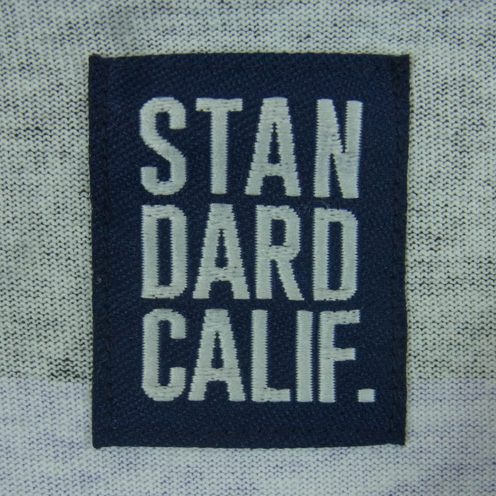 STANDARD CALIFORNIA スタンダードカリフォルニア SD Print Border Long Sleeve T ボーダー 長袖 Tシャツ パープル系 L【中古】