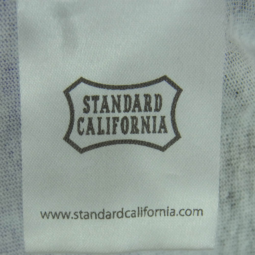 STANDARD CALIFORNIA スタンダードカリフォルニア SD Print Border Long Sleeve T ボーダー 長袖 Tシャツ パープル系 L【中古】
