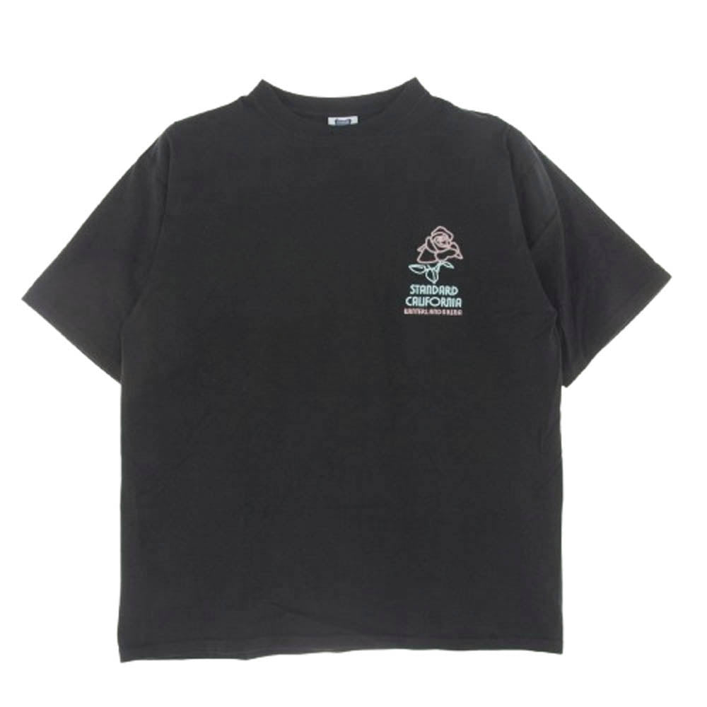 STANDARD CALIFORNIA スタンダードカリフォルニア Heavyweight Neon Sign Logo T Limited ネオン サイン ロゴ 半袖 Tシャツ ブラック系 XL【中古】