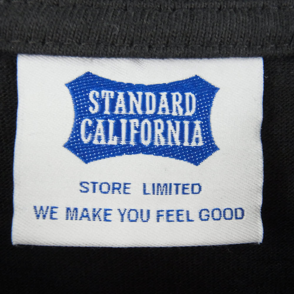 STANDARD CALIFORNIA スタンダードカリフォルニア Heavyweight Neon Sign Logo T Limited ネオン サイン ロゴ 半袖 Tシャツ ブラック系 XL【中古】