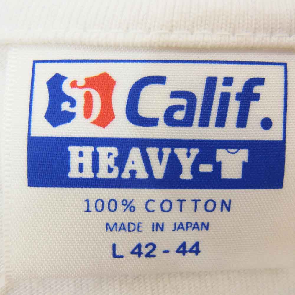 STANDARD CALIFORNIA スタンダードカリフォルニア ポケット付き ワンポイント ロゴ クルーネック 長袖 Tシャツ ホワイト系 L【中古】