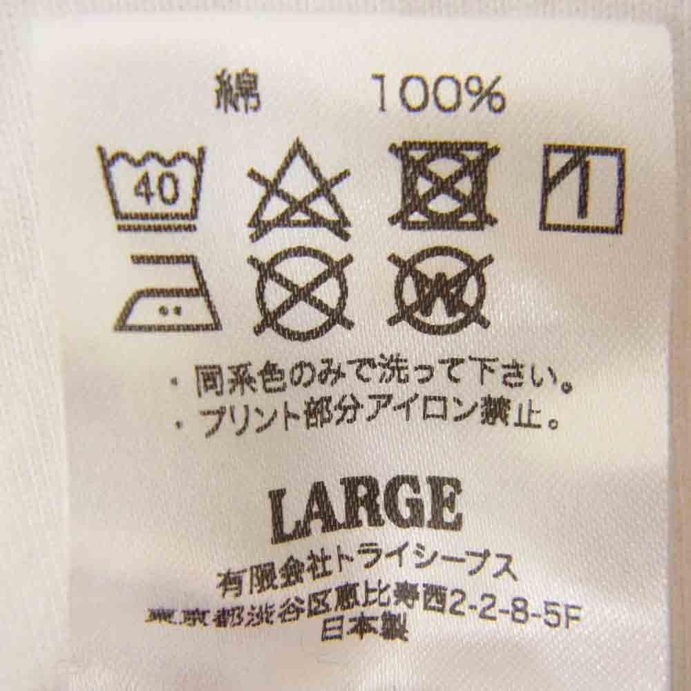 STANDARD CALIFORNIA スタンダードカリフォルニア ポケット付き ワンポイント ロゴ クルーネック 長袖 Tシャツ ホワイト系 L【中古】