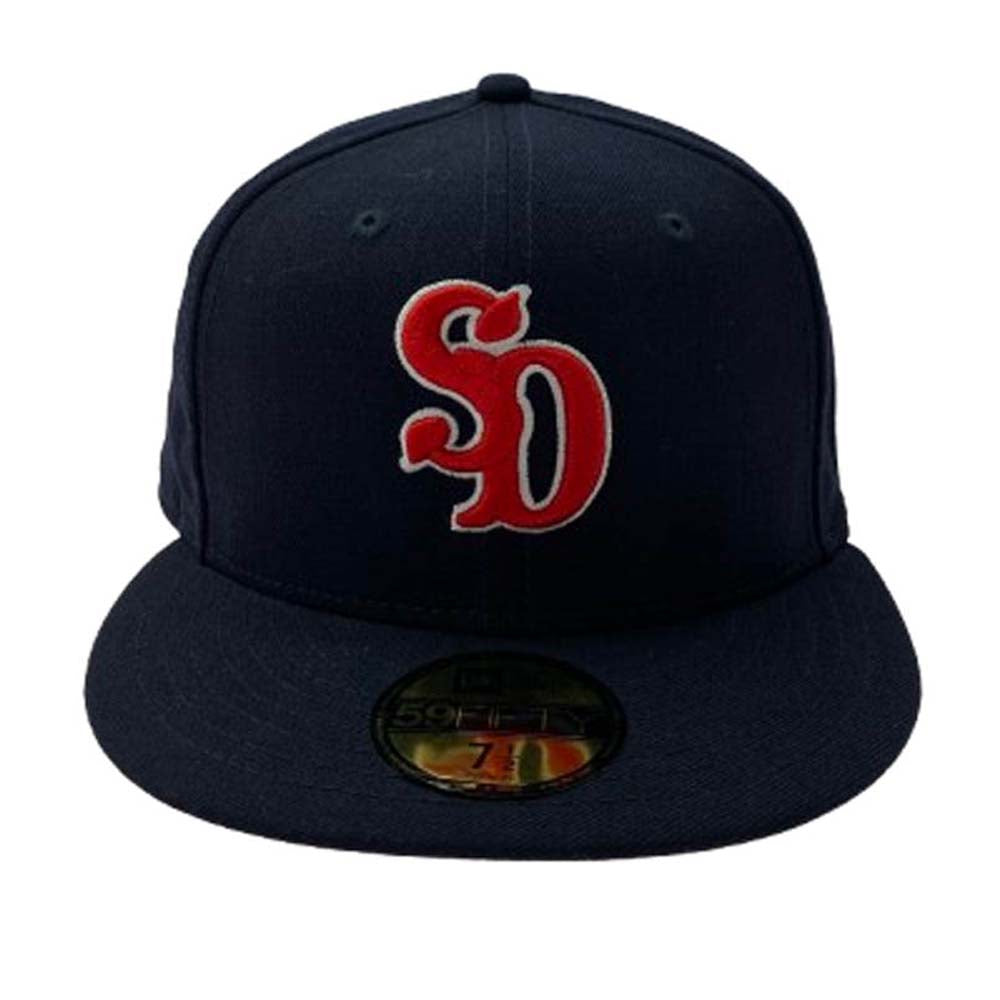 STANDARD CALIFORNIA スタンダードカリフォルニア × NEW ERA ニューエラ SD 59FIFTY LOGO CAP ロゴ キャップ ネイビー系 59.6cm【中古】